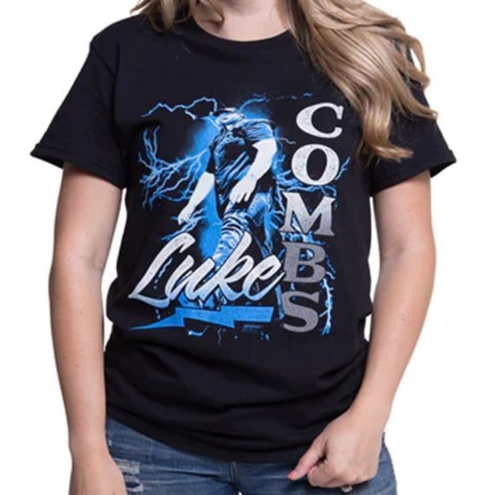 Luke Combs Lightning TShirt Luke Combs 2023 World Tour Shirt Country Music